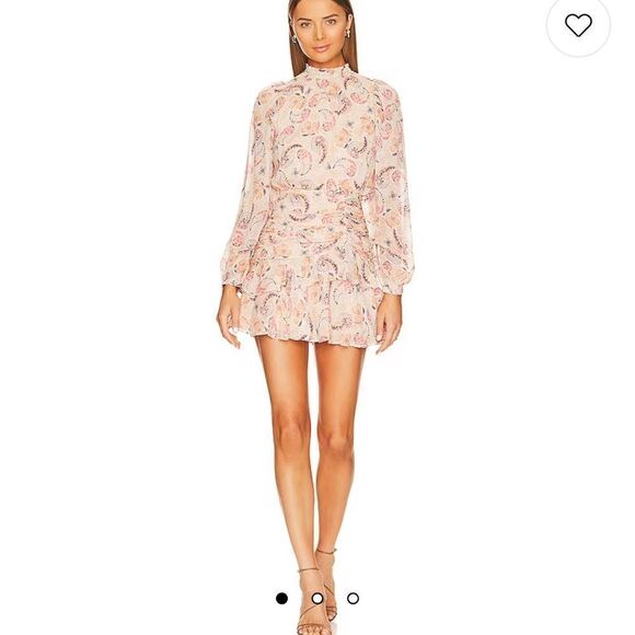 YUMI Kim New Teyona Mini Dress in Country Paisley Sand XS - Picture 1 of 9